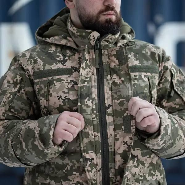 Зимова куртка-бушлат Grifon "GOVERLA" піксель
