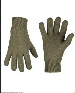 Рукавиці акрилові в`язані ACRYLIC THINSULATE™ GLOVES OD Олива Mil Tec